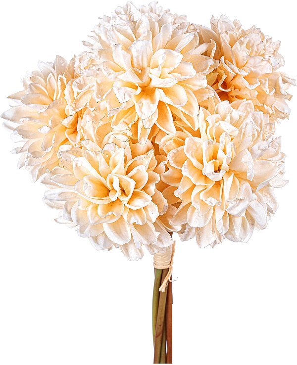 Bouquet Dalie con 6 Rami Effetto Secco