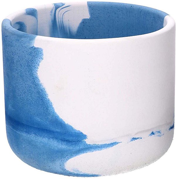 Vaso Cemento Bianco Azzurro