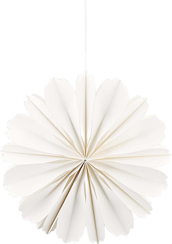 Set Sfere Petali Bianchi in Carta con Magnete