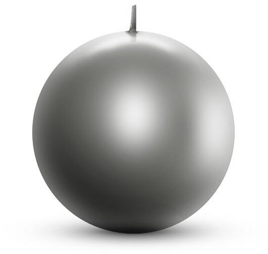 Candela Sfera Cellofanata Grigia