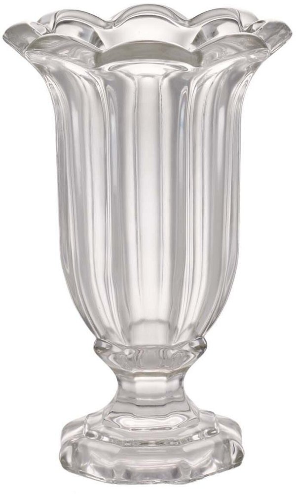 Vaso in Vetro Trasparente Smerlato