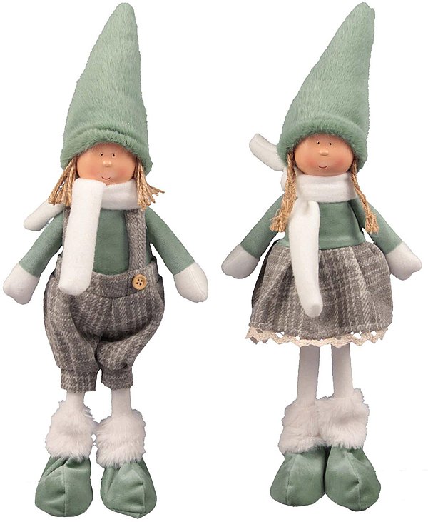 Set Bimbi in Tessuto Verde con Sciarpa e Cappello