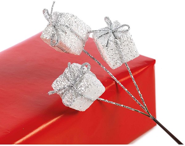 Pick 3 Pacchi Regalo Bianco e Glitter