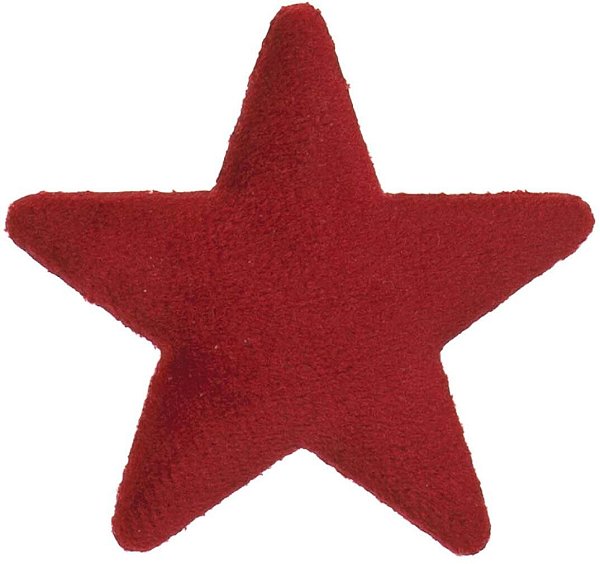 Segnapacco Stella Bordeaux in Velluto con Adesivo