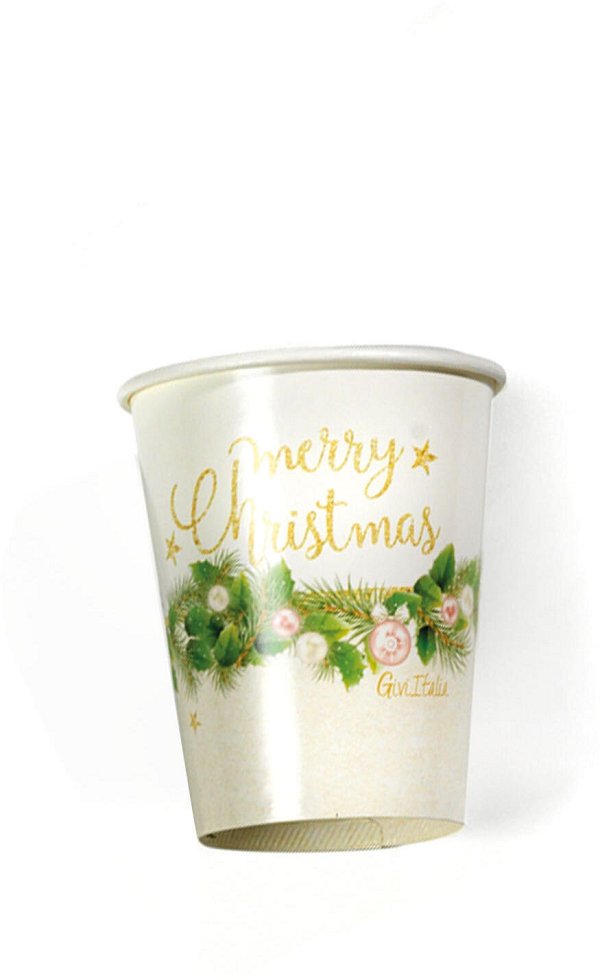 Bicchieri in carta Christmas Chic