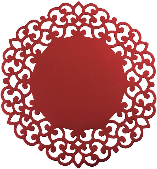 Sottopiatti Baroque Rosso Satinato
