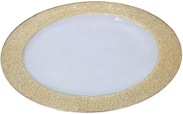 Sottopiatto di Vetro con Bordo Oro