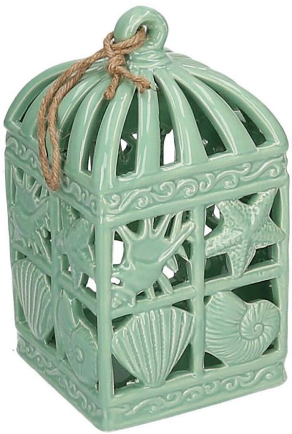 Lanterna in Ceramica Verde