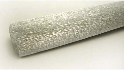 Carta Crespata Argento Metallizzata