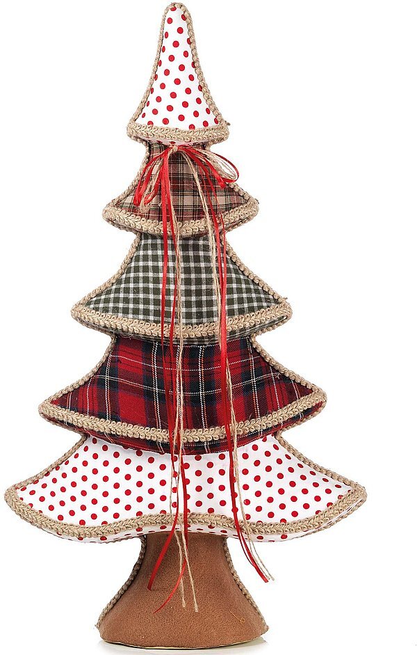 Albero in Tessuto Patchwork Pois/Scozzese