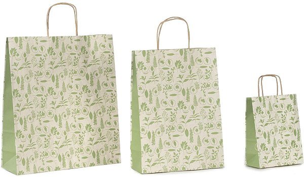 Shopper Carta Erba 100% Riciclata Salvia gr. 100