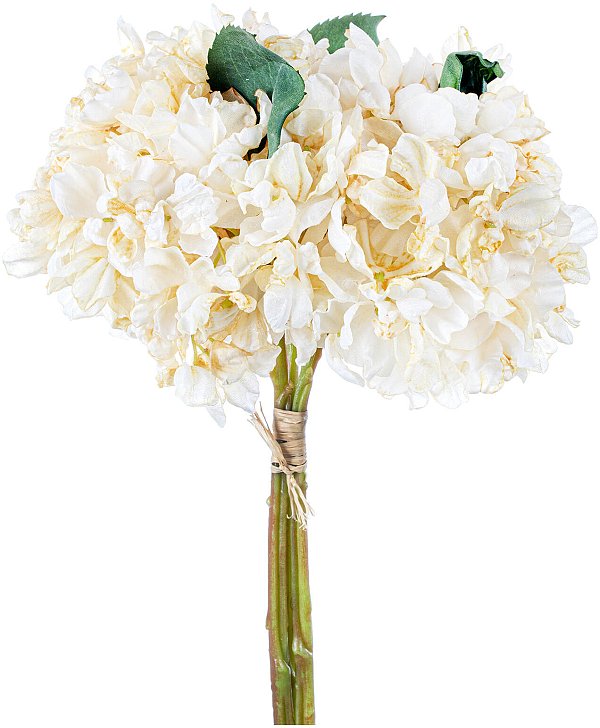 Bouquet Ortensie con 3 Rami Effetto Secco
