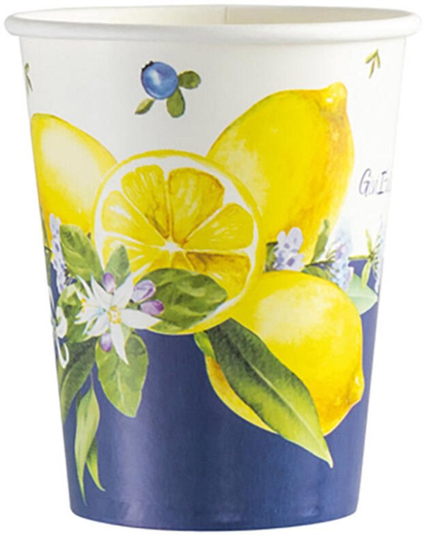 Bicchieri in Carta Lemon Chic