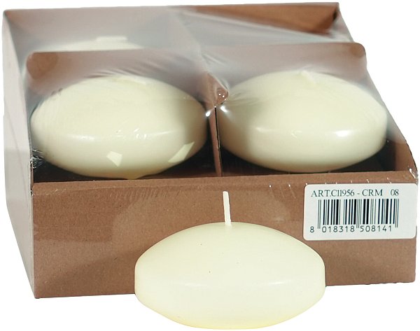Box Candele Galleggianti Avorio