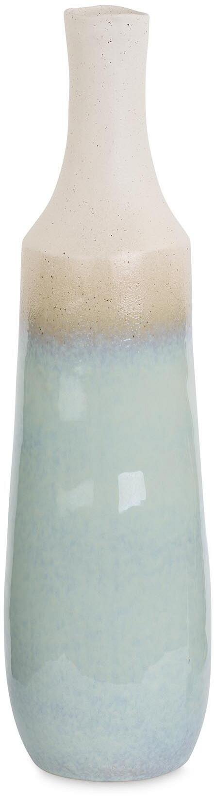 Vaso in Gres con Manico Azzurro Impermeabile