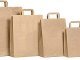shopper in carta avana e maniglia piatta
