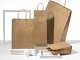 shopper in carta avana con maniglie intrecciate