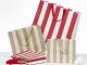 borse in carta lusso a righe con manici in grosgrain